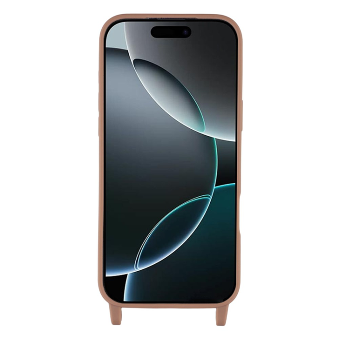 A-One Brand - iPhone 17 Pro Max Mobilskal TPU med Hål för Rem - Brun