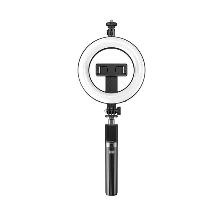 XO - XO Bluetooth Selfie Stick Tripod 95cm med LED Lampa - Svart