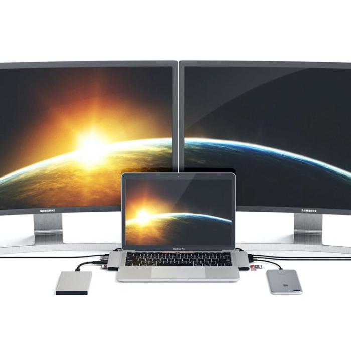 Satechi - Satechi USB-C Pro Hub med 4K HDMI 85W - Silver