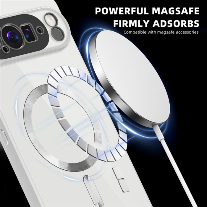 A-One Brand - Google Pixel 10 Pro XL Mobilskal MagSafe med Korthållare - Grå