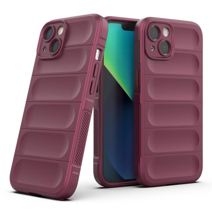 UTGATT1 - iPhone 13 Skal Shockproof Rugged TPU - Vinröd
