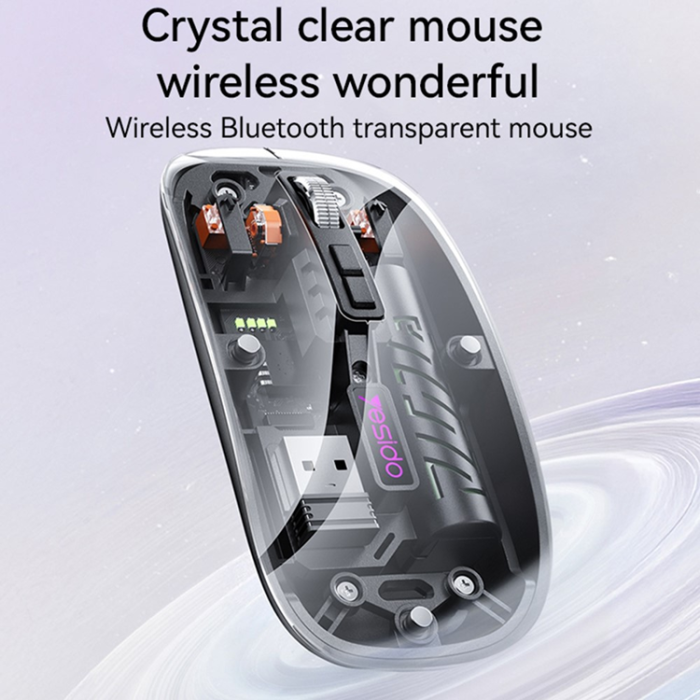 Yesido - YESIDO Trådlös Mus Bluetooth 800/1200/1600 DPI 2.4G KB29 - Svart