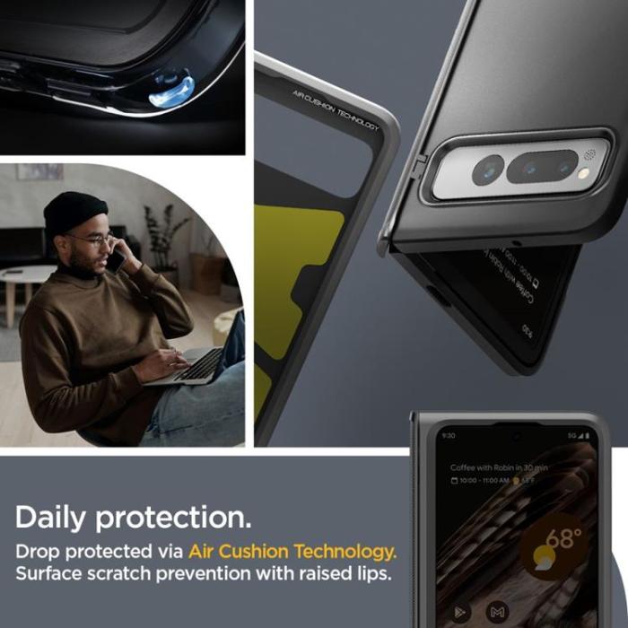 Spigen - Spigen Google Pixel Fold Mobilskal Slim Armor - Svart