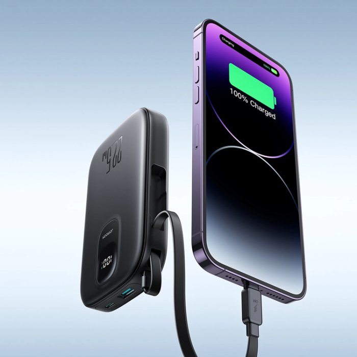 Joyroom - Joyroom Powerbank 10000mAh 22.5W Lightning/USB-C 0.25cm Kabel