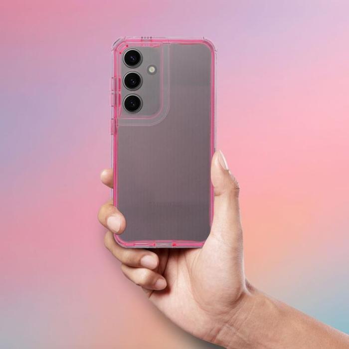 OEM - Galaxy S25 Plus Mobilskal Matrix Clear - Rosa