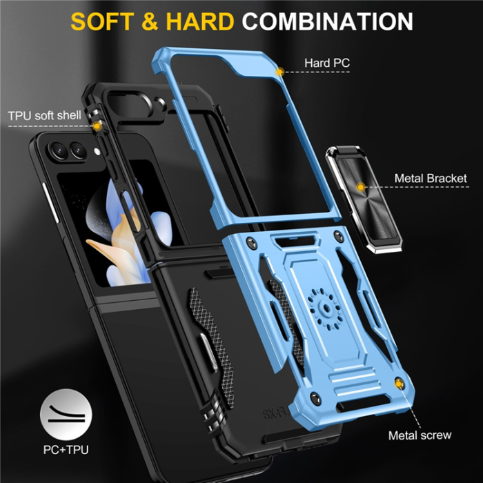 A-One Brand - Galaxy Z Flip7 FE/Z Flip6 Mobilskal Armor Kickstand