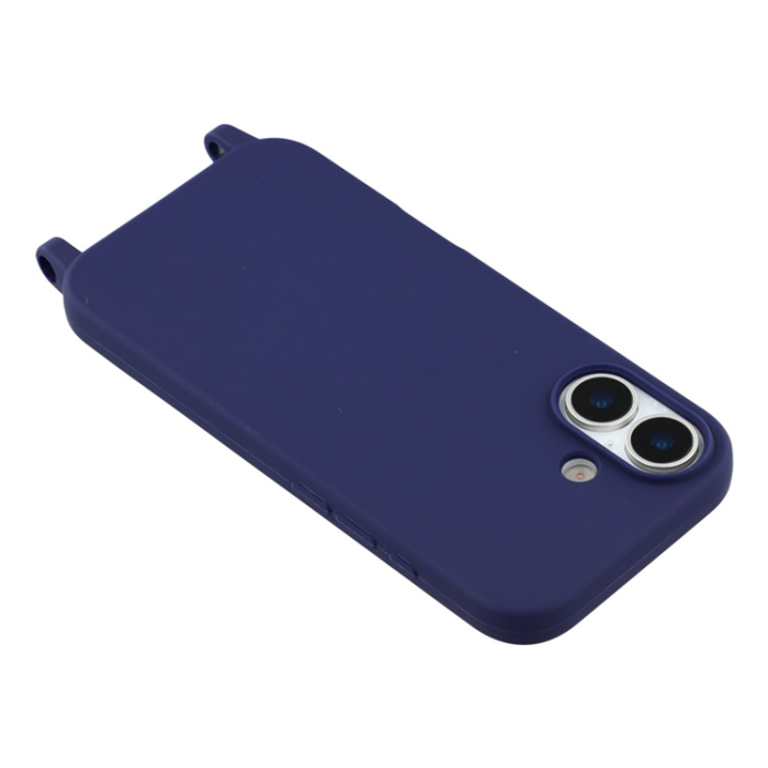 A-One Brand - iPhone 17 Mobilskal TPU med Hål för Rem - Blå