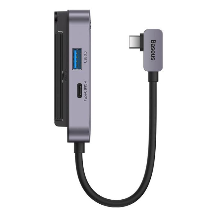 BASEUS - Baseus 6in1 Universal HUB USB-C - Mörk Grå