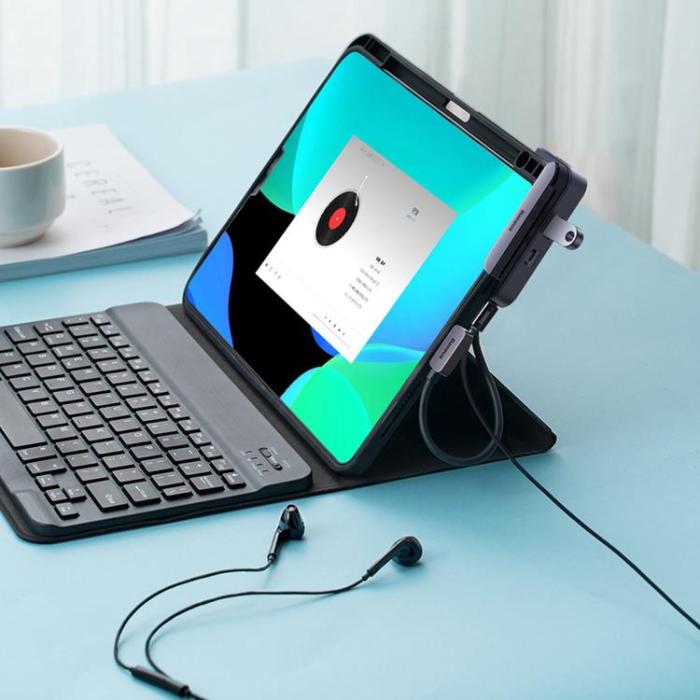 BASEUS - Baseus 6in1 Universal HUB USB-C - Mörk Grå