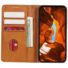 OEM - Samsung Galaxy A37 Fodral PU L&auml;der Magnetiskt - Khaki