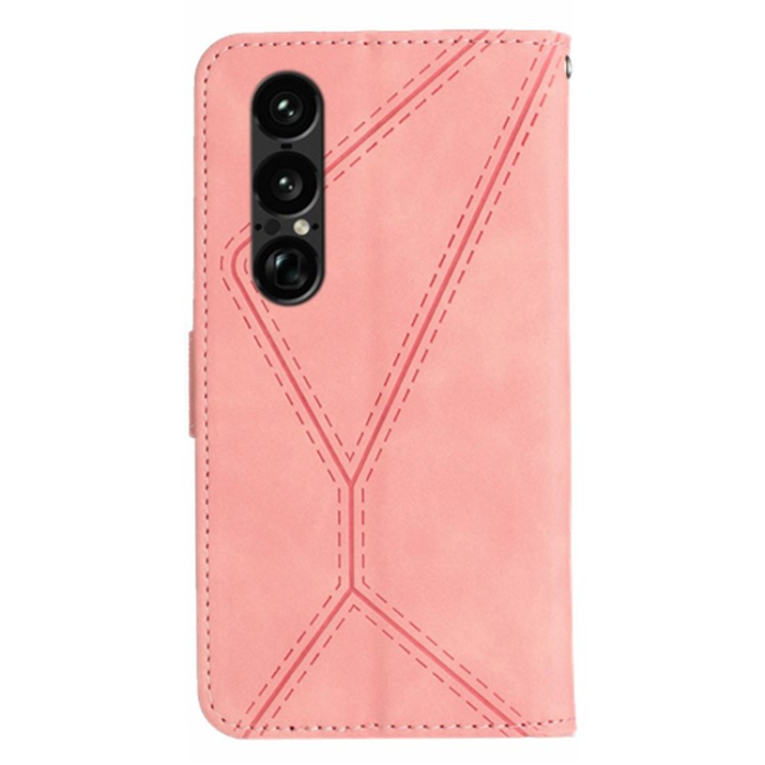 A-One Brand - Sony Xperia 1 VII Plånboksfodral Skin Touch Lines Imprinted