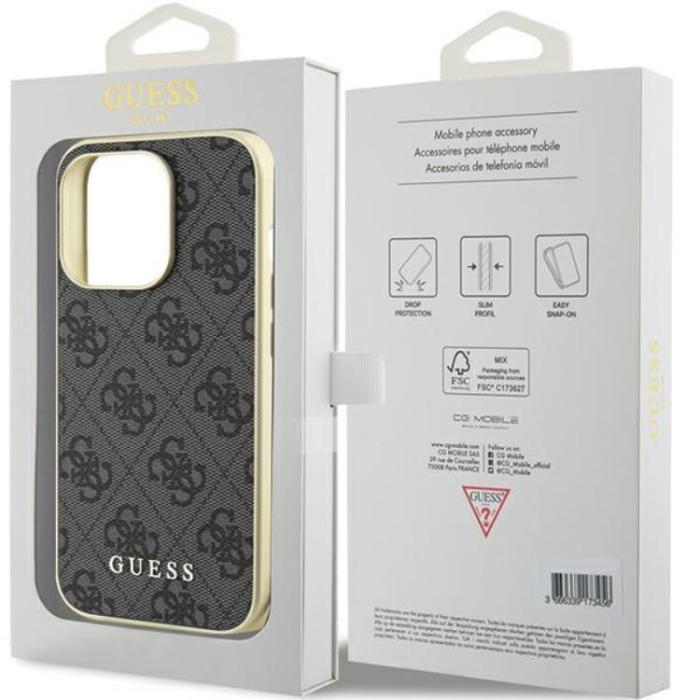 Guess - Guess iPhone 15 Pro Mobilskal Charms Collection - Grå