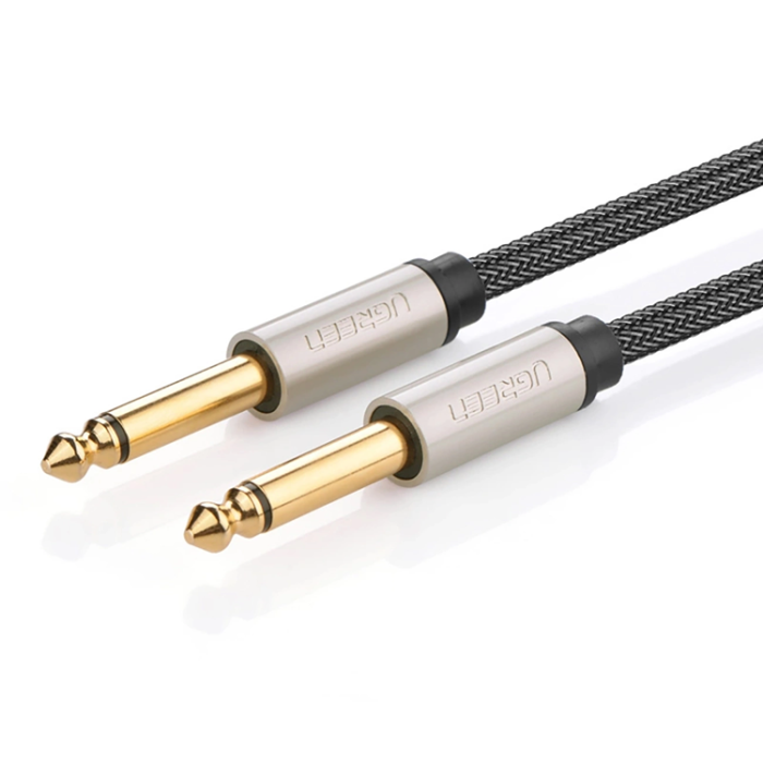 Ugreen - Ugreen Audio Kabel 6.35 mm Jack 5m Mono TS - Grå
