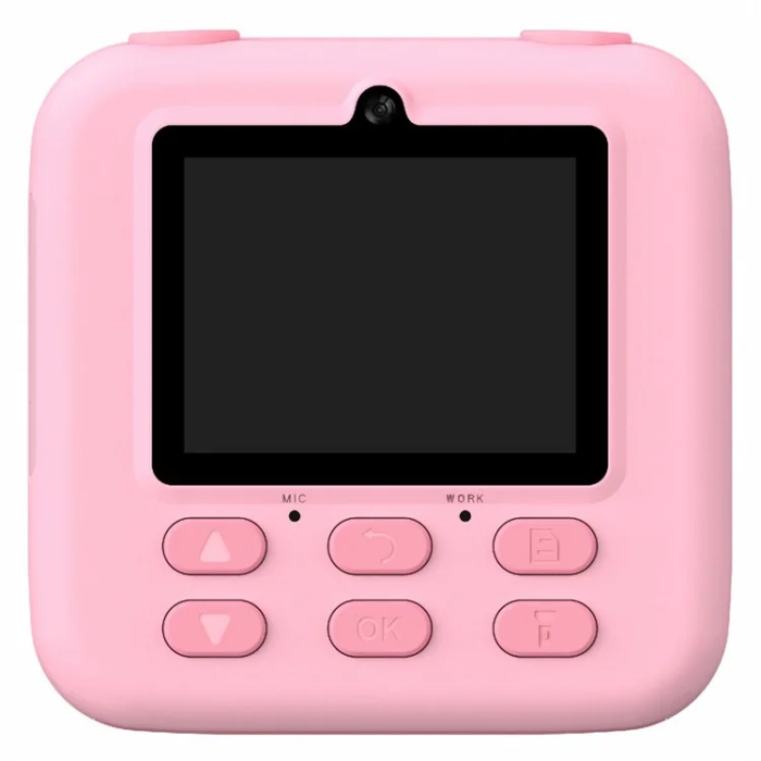OEM - Barn Digitalkamera HD 1080P Med Skrivare P79 - Rosa