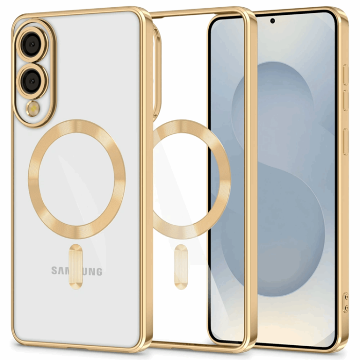 Tech-Protect - Tech-Protect Galaxy S25 Edge Mobilskal Magsafe Magflex - Shiny Guld