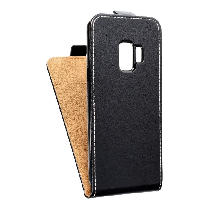 UTGATT1 - Flip fodral med kortfack till Samsung S9 Svart