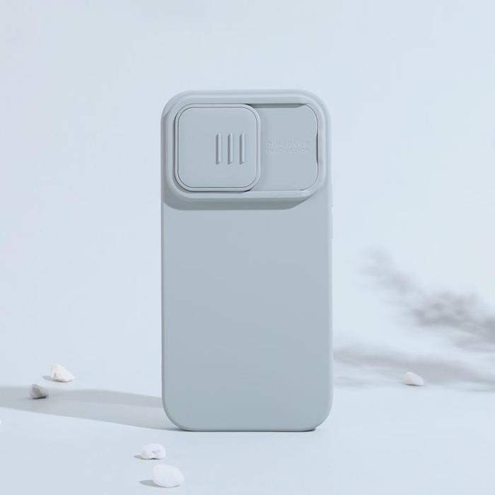 Nillkin - Nillkin iPhone 14 Pro Skal Magsafe CamShield Silicone - Grön