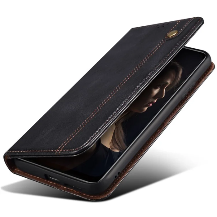 A-One Brand - Xiaomi 15 Ultra Plånboksfodral Horse Texture Waxy - Svart