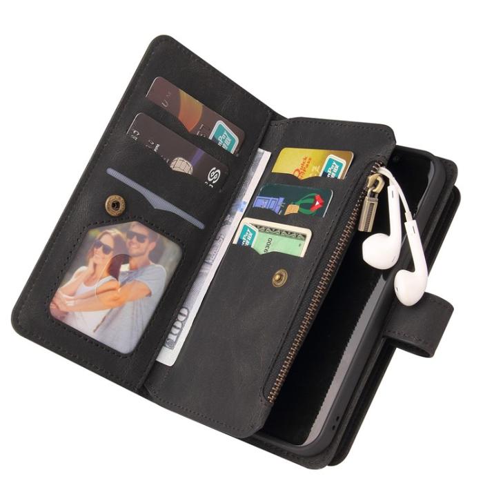 OEM - Google Pixel 7 Pro Plånboksfodral KT Zippered - Svart