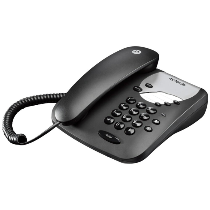 Motorola - Motorola Trådlös Fast Hemtelefon med Väggfäste CT1 - Svart