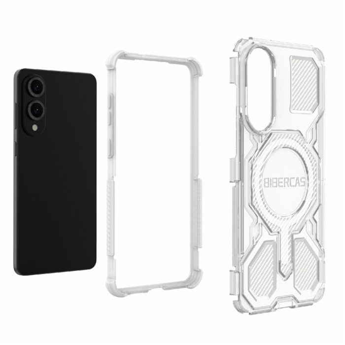BIBERCAS - BIBERCAS Galaxy S25 Edge Mobilskal MagSafe J-16 - Lila