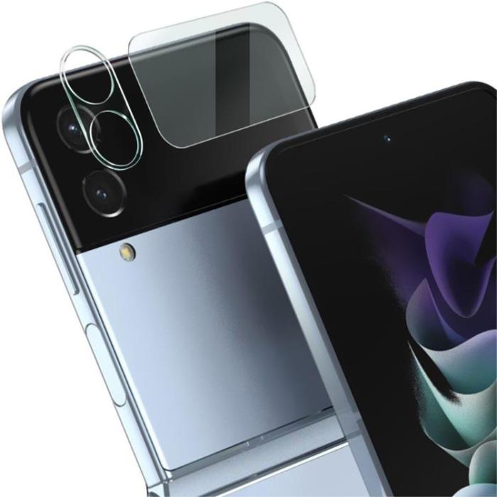 OEM - [2-PACK] Galaxy Z Flip 4 Kameralinsskydd i Härdat glas HD - Clear