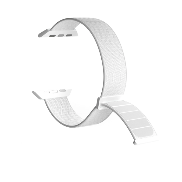 Puro - Puro Apple Watch 42/44/45/49 mm Armband Nylon - Vit