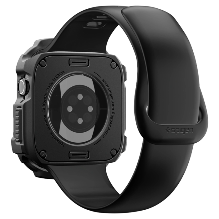 Spigen - Spigen Skal För Apple Watch 12 (42mm) Rugged Armor - Matte Svart