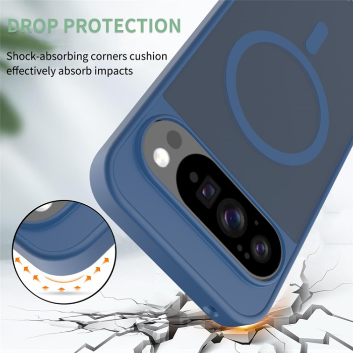 A-One Brand - Google Pixel 10 Pro XL Mobilskal MagSafe Skin Touch - Blå