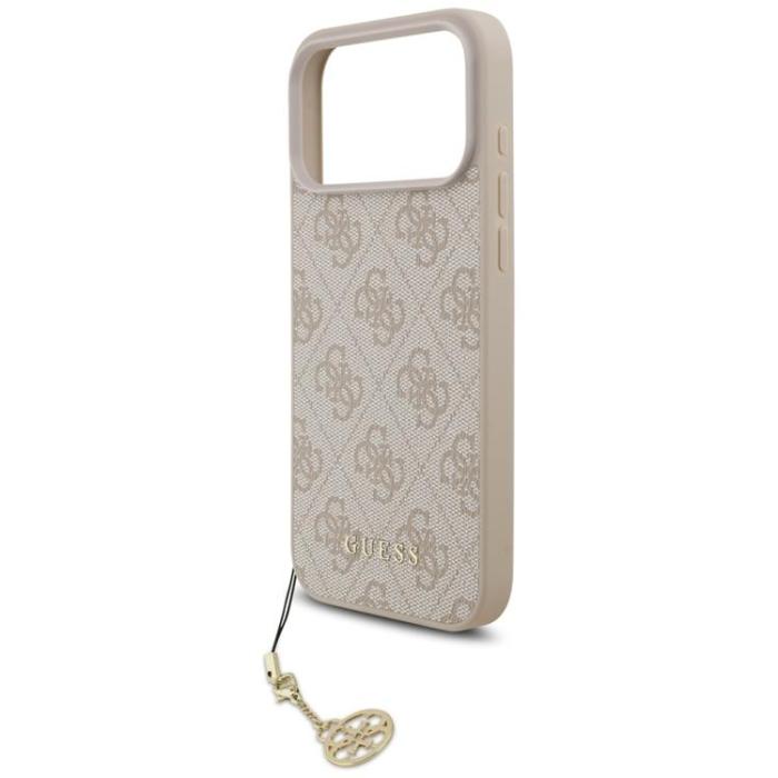 Guess - Guess iPhone 17 Pro Max Mobilskal MagSafe 4G Charms Collection - Rosa