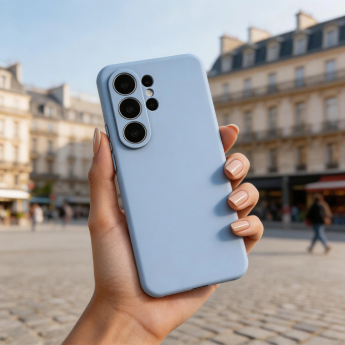 Tech-Protect - Tech-Protect Mobilskal För Galaxy S26 Ultra Magsafe Silikon - Sky Blå