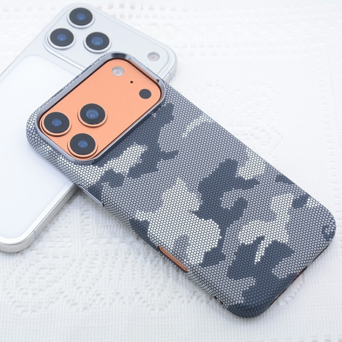 A-One Brand - iPhone 17 Pro Max Mobilskal MagSafe - Kamouflage Titangrå