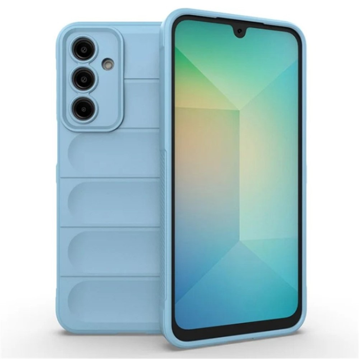 WANLONFENG - WANLONFENG Galaxy A26 Mobilskal med Härdat Glas HD - Babyblå