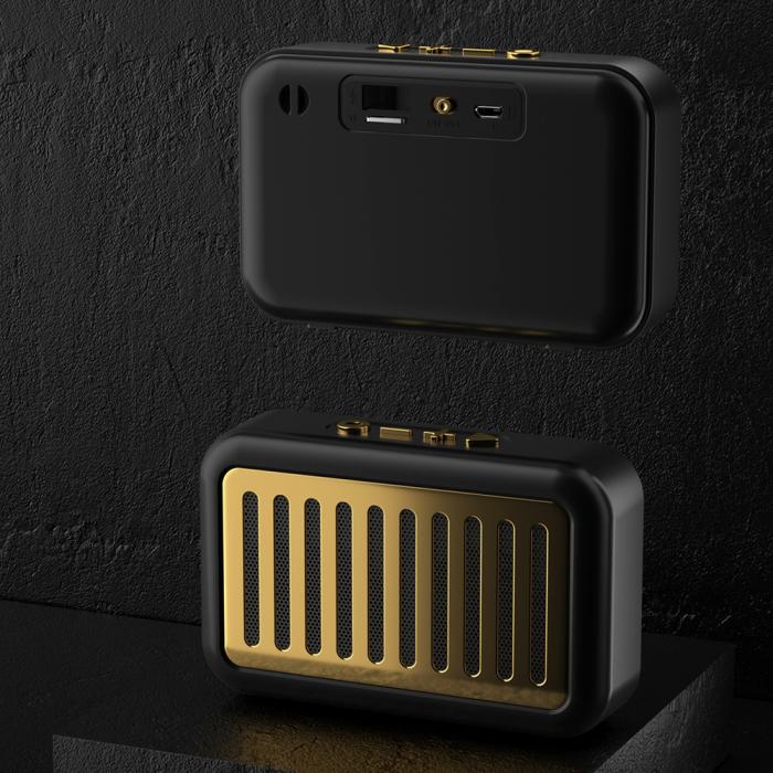 UTGATT5 - Dudao Y13s Retro Bärbar Trådlös Bluetooth 5.0 Högtalare - Svart