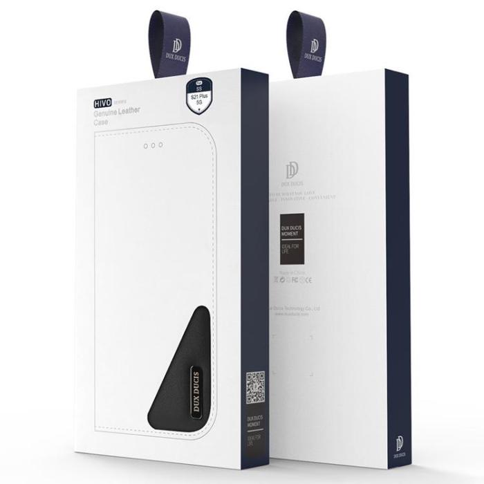 UTGATT5 - Dux Ducis Äkta Läder Fodral Galaxy S21 Plus 5G - Blå