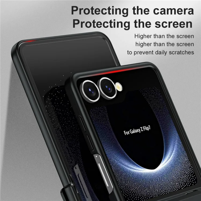 A-One Brand - Galaxy Z Flip7 Mobilskal Electroplating - Svart