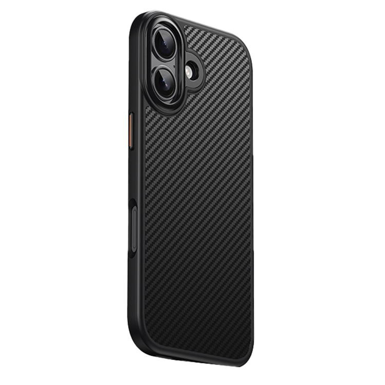 iPhone 17 Mobilskal MagSafe Carbon Fiber Texture - Svart | 2353 | AlltMobil
