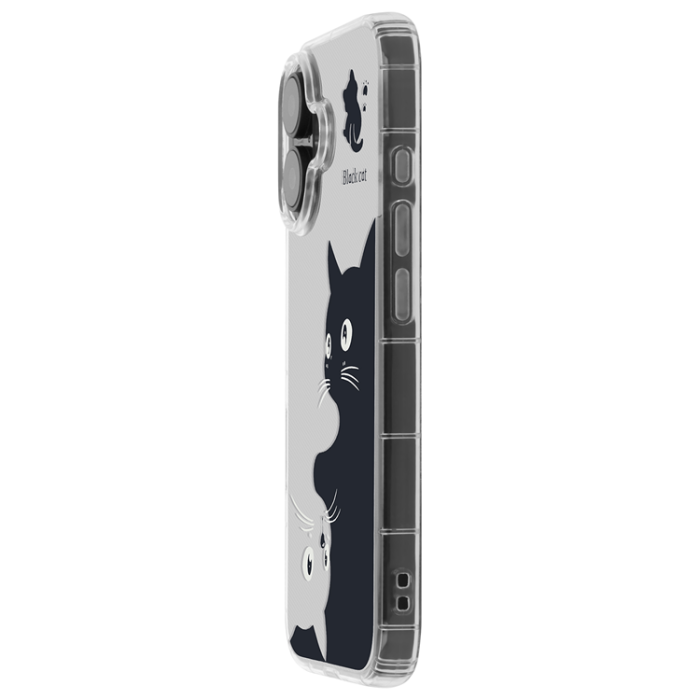 A-One Brand - iPhone 14 Mobilskal Ultra Trendy Cat - Clear