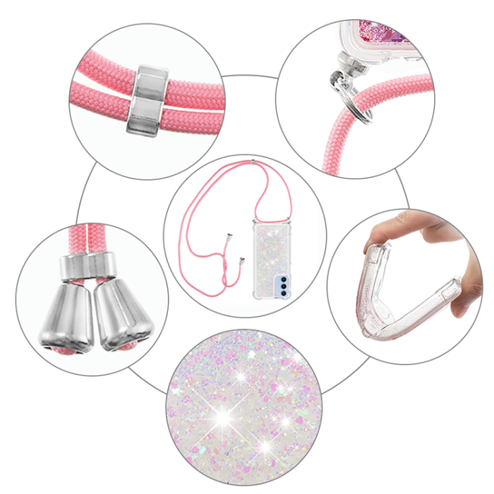 A-One Brand - Galaxy A17 / A26 Mobilskal med Snodd - Laser / Hearts