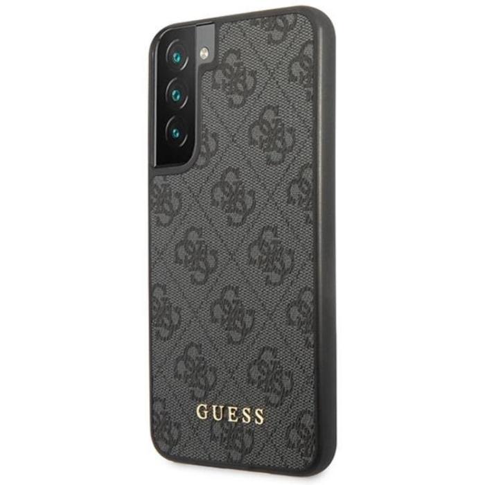 Guess - Guess Galaxy S23 Skal Metall Gold Logo - Grå