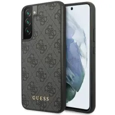 Guess - Guess Galaxy S23 Skal Metall Gold Logo - Grå