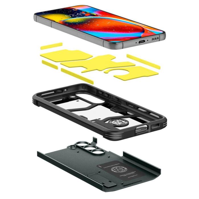 Spigen - Spigen Galaxy S23 Skal Tough Armor - Abyss Grön