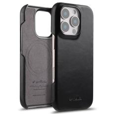 Melkco - MELKCO Mobilskal till iPhone 16 Pro Max &Auml;kta L&auml;der PC - Svart