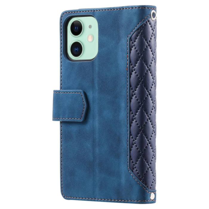 UTGATT1 - iPhone 11 Plånboksfodral Quilted - Blå