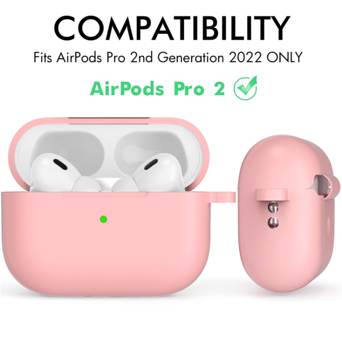 AHASTYLE - AHASTYLE AirPods Pro 2 Skal Silikon med Carabiner/Lanyard CS14