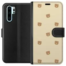 Gustaf - Pl&aring;nboksfodral till Huawei P30 Pro med Bj&ouml;rnm&ouml;nster