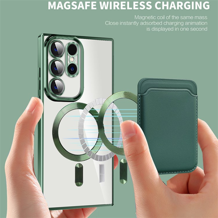 UTGATT1 - BOOM Galaxy S23 Ultra Mobilskal Magsafe Korthållare - Svart