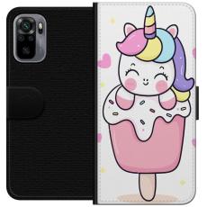 iSecrets - Pl&aring;nboksfodral till Xiaomi Redmi Note 10S med Glad enh&ouml;rning