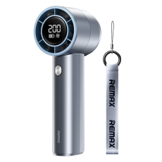 Remax - REMAX Handfläkt 3600 mAh med Display RS-SF11 - Marinblå