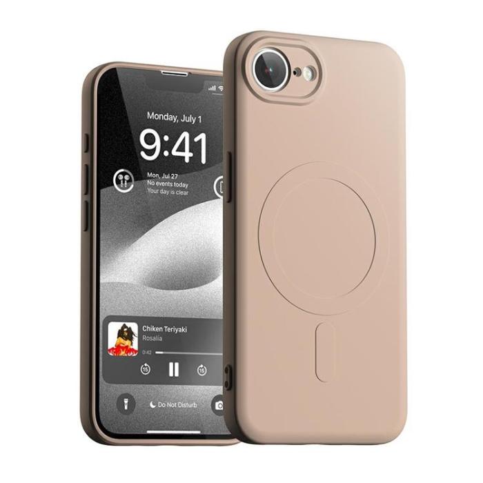 Mercury - Mercury iPhone 16e Mobilskal MagSafe Semi-Silikon - Rosa Sand